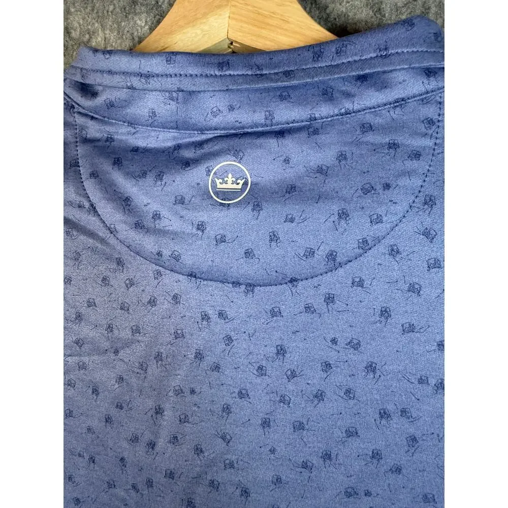 Peter Millar Perth Golf Carts AOP Medium Performance 1/4 Zip Pullover Sweater